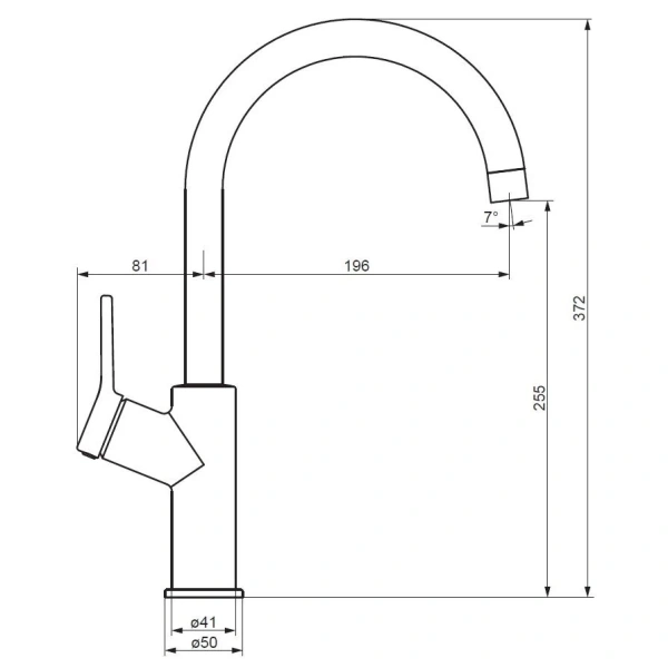 смеситель для кухни damixa eclipse dx310720000
