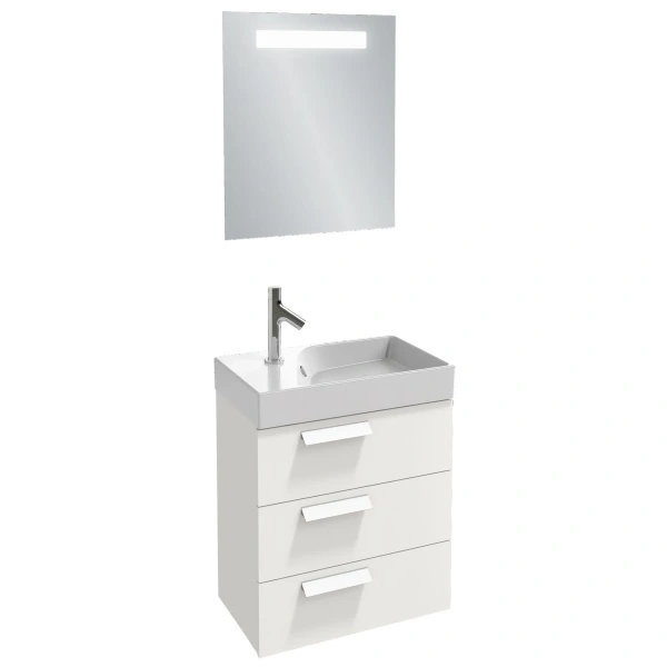 тумба белый глянец 59,5 см jacob delafon rythmik eb1306-g1c