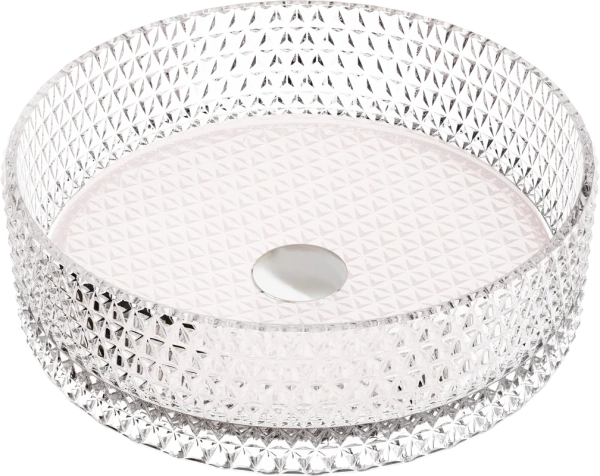 Раковина Ceramicanova Cristal CN6061 накладная, Ø36 см, розовая