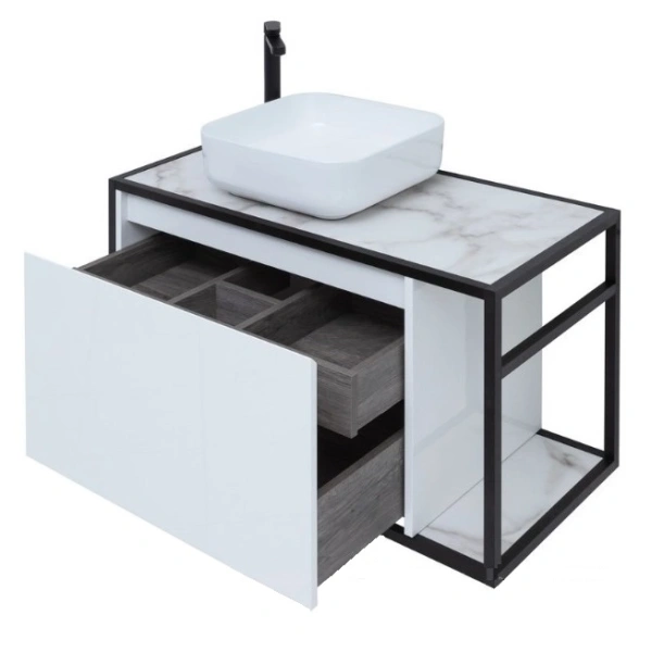 тумба под раковину aquanet nova lite loft 90 l белый, 00261652