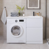 раковина полувстраиваемая belbagno 120 r bb1200/480-lv-mr-r белая