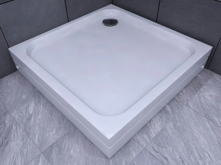 акриловый поддон для душа aquatek 100x100 dpa-0000003 белый