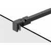душевая перегородка berges sky black 80х200 064008 профиль черный матовый, стекло прозрачное