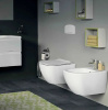 комплект унитаза с инсталляцией ideal standart tesi p386801 с сиденьем микролифт и клавишей смыва хром.