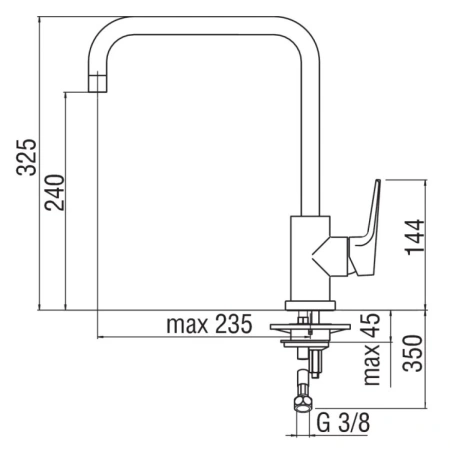 смеситель для кухни nobili nobi nb84134cr