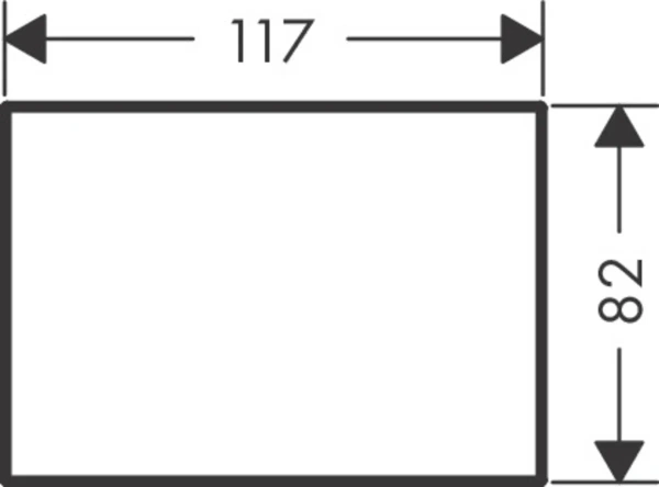 панель axor myedition 47902000 для смесителя, на излив 15 см, стекло, зеркальный