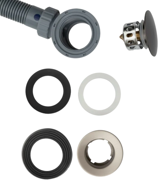 слив-перелив allen brau priority 5.31027-mg click-clack, графит брашированный