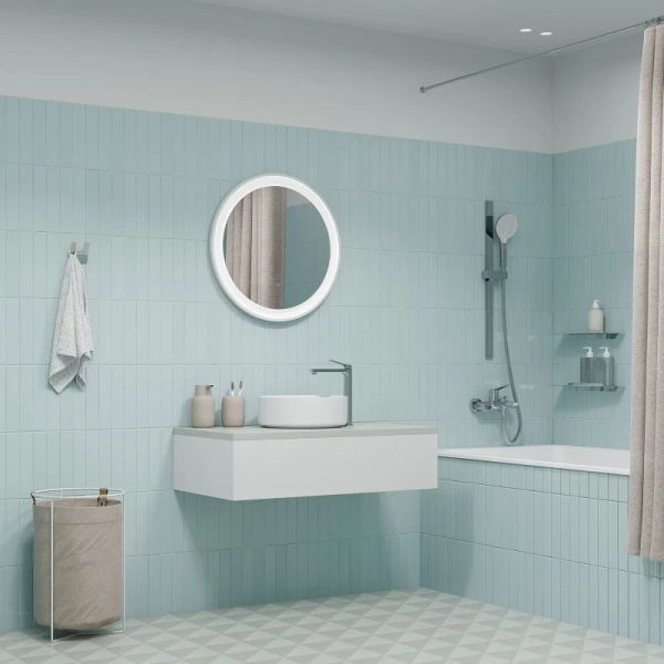 смеситель для ванны с душем iddis parker parsb02i02wa глянцевый хром