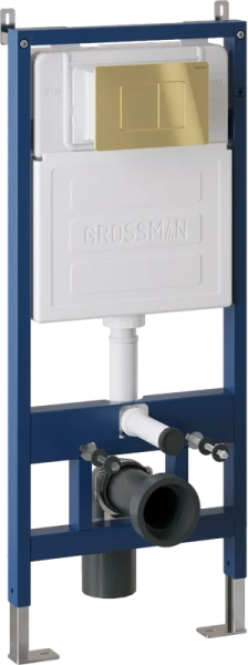 клавиша для инсталляции grossman classic 700.k31.04.30m.30m для унитаза, нержавеющая сталь, золото глянцевое