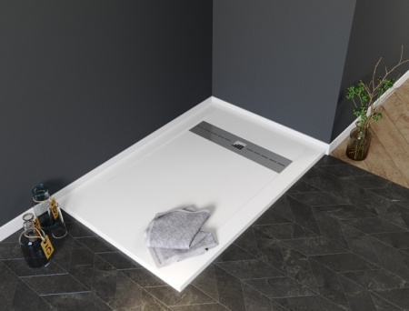 душевой поддон 160×90 см aquanet delight 00256311 из искусственного камня, белый