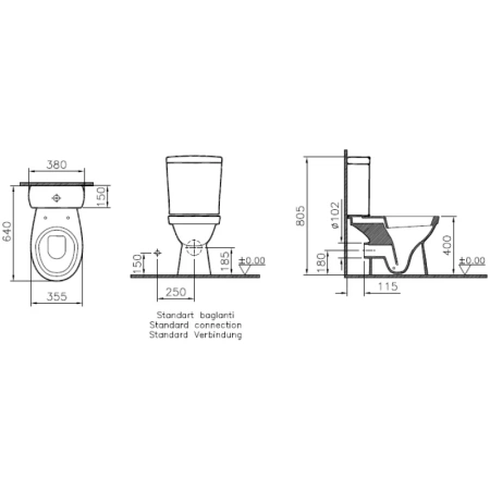 унитаз-компакт norm eisberg 9844b099-7204 с микролифтом