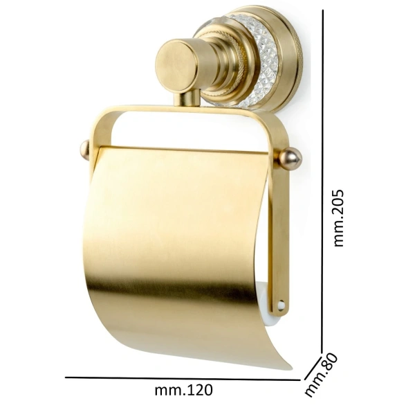 Держатель туалетной бумаги Boheme Aura 10241-G золотой