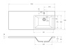 раковина полувстраиваемая belbagno 120 r bb1200/480-lv-mr-r белая