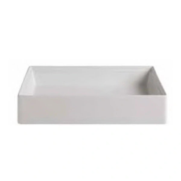 раковина накладная 55 см artceram scalino scl002 05 00, белая матовый.