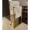 полотенцедержатель напольный oasis square 0acs02608000048or, двойной, цвет: золото