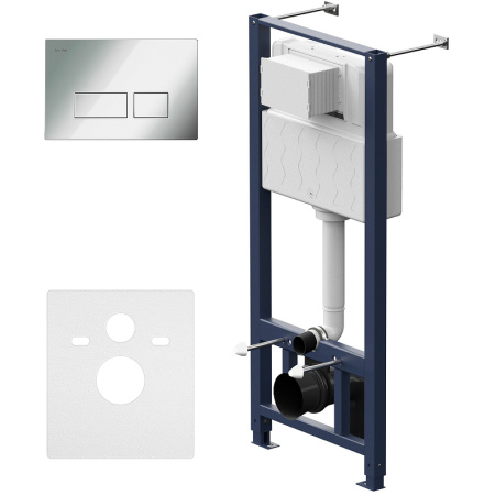 система инсталляции для унитазов am.pm pro i012704.7051 с клавишей pro s, глянцевый хром
