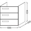 тумба белый 59,5 см jacob delafon rythmik eb1307-n18