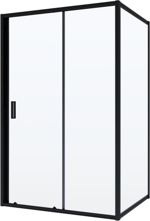 душевой уголок niagara nova 130х90 ng-82-13ab-a90b профиль черный, стекло прозрачное