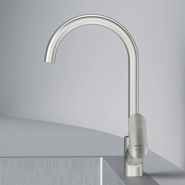 смеситель для кухни am.pm like f8007111, цвет сатин