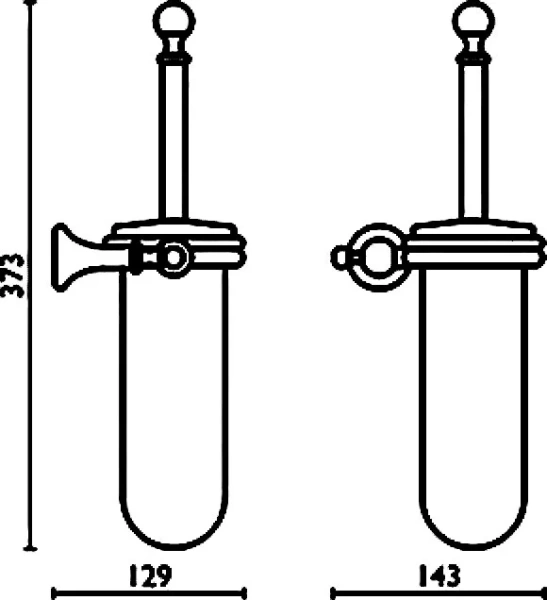 Ёршик для унитаза Bagno & Associati Regency RE22392 BR