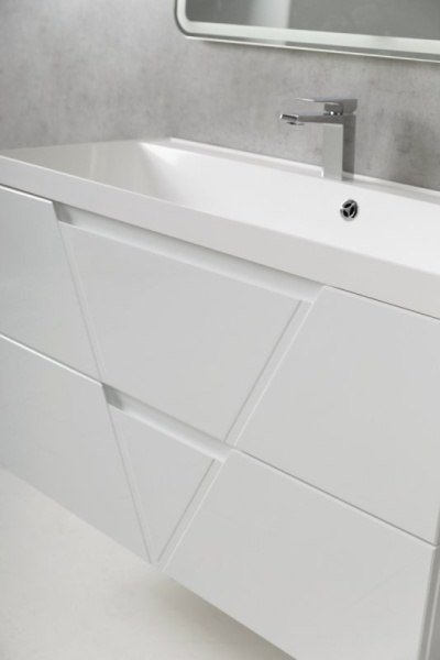 раковина полувстраиваемая belbagno bb1000/450-lv-mr-ast белая