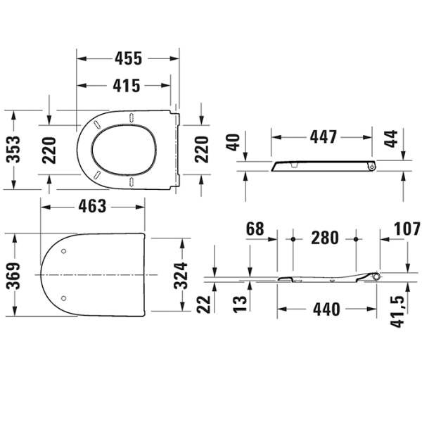 сиденье duravit qatego 0026890000 для унитаз, микролифт, белое