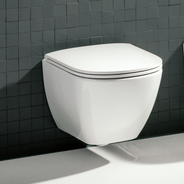 laufen laufen lua унитаз подвесной 49x36см, безободковый, укороченный, цвет: белый глянцевый