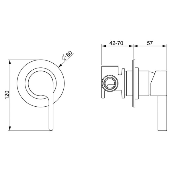 смеситель для душа webert doremi dr880101345
