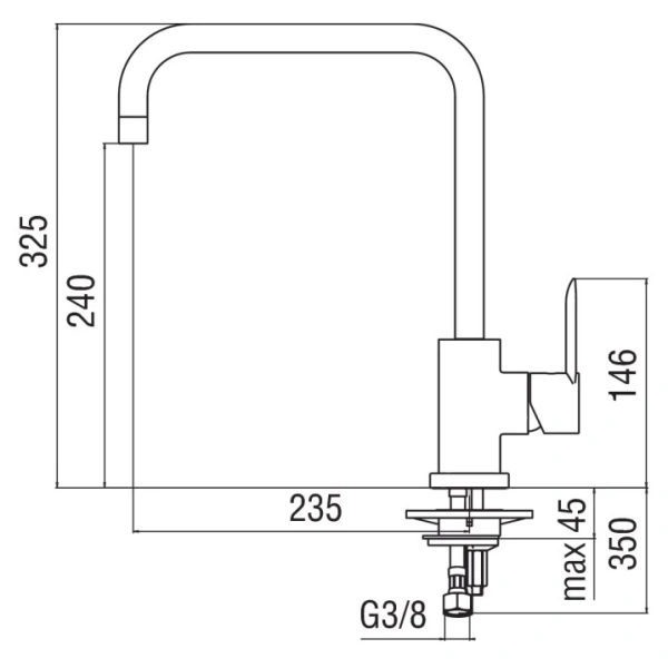 смеситель для кухни nobili sand sa99134cr