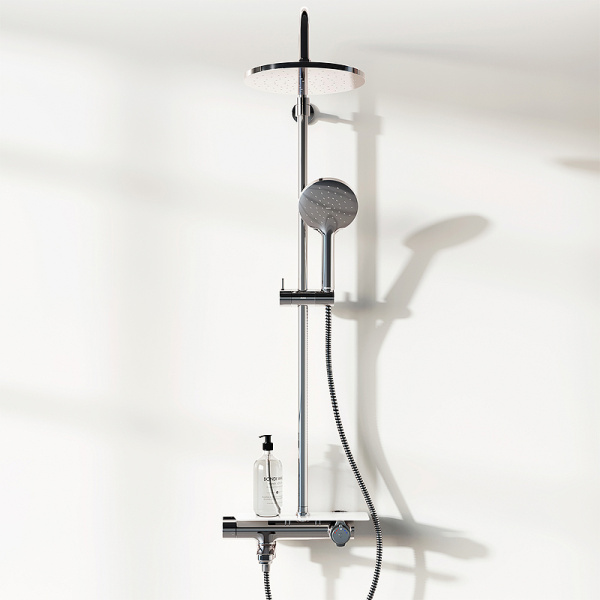 душевая система damixa jupiter 977760000 с термостатом, цвет хром