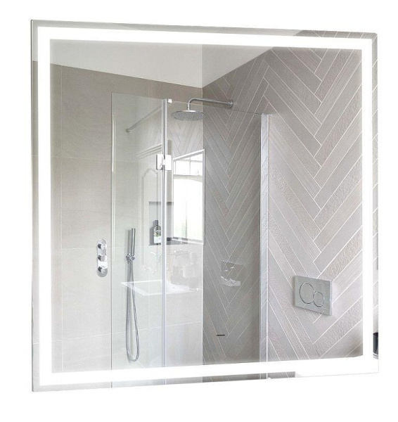 зеркало aquame aqm9106 77 с подсветкой с бесконтактным выключателем с подогревом и диммером