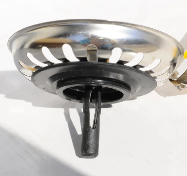 донный клапан mcalpine mrskw7st для раковины, без перелива, с пробкой-решеткой, хром