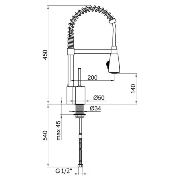 смеситель для кухни webert omega om920601015