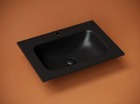 накладная раковина ceramicanova grace прямоугольная черная матовая 61 см cn7011mb