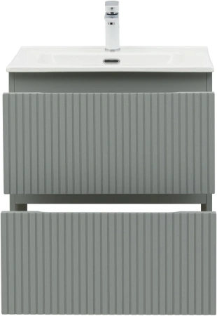 тумба под раковину aquanet джейн (flat) 60 подвесная, мисти грин, 00335432
