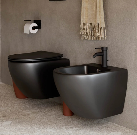 комплект унитаза с инсталляцией ceramicanova metropol cn4002mb_1001b_1000 с сиденьем микролифт и черной матовой клавишей смыва