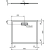 душевой поддон ideal standard ultraflat new t4481v1 90x80