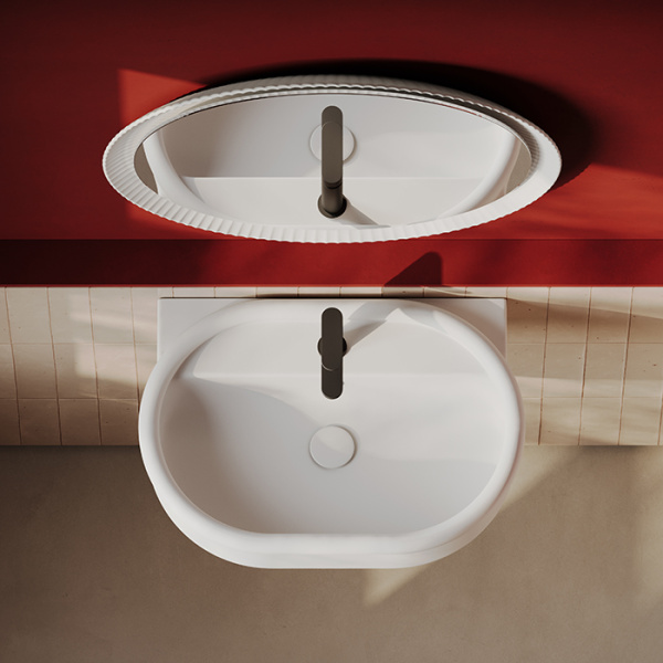 artceram brera раковина 65х46х18см., накладная, без отв., цвет: белый матовый