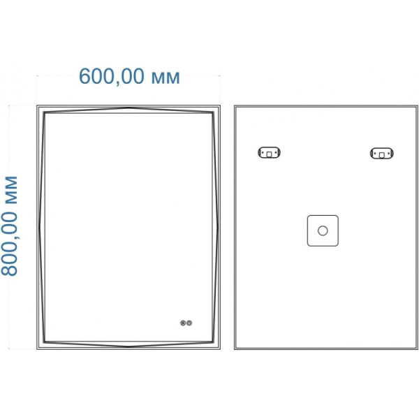 зеркало 60х80 см art&max firenze am-fir-600-800-ds-f-h