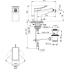 смеситель ideal standard conca bc760aa для биде, с донным клапаном, хром