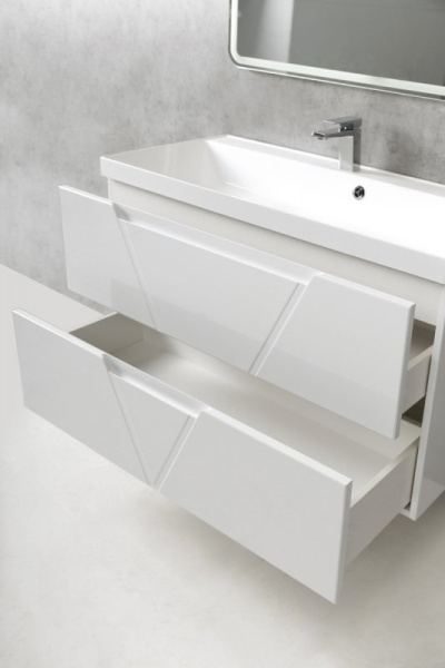 раковина полувстраиваемая belbagno bb1000/450-lv-mr-ast белая