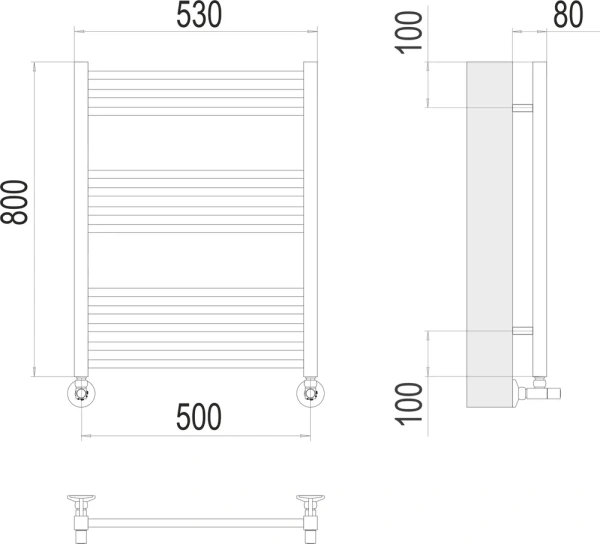 полотенцесушитель водяной terminus сицилия п12 500х800 4670078530790