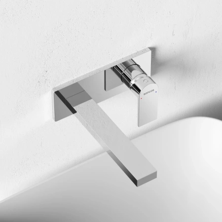 смеситель для раковины sancos studio sc9017ch встраиваемый, хром