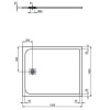 душевой поддон 120×100 см ideal standard ultraflat s k8232fs серый
