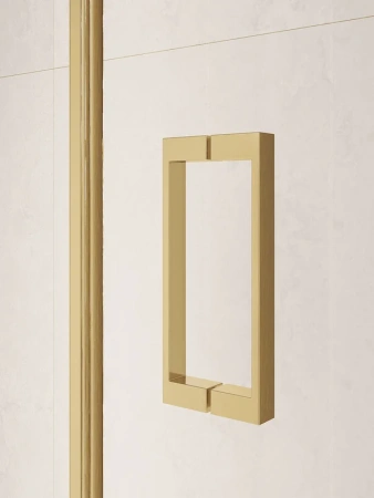 душевая дверь в нишу rgw passage pa-104-gb 100 см, профиль золотой, стекло прозрачное