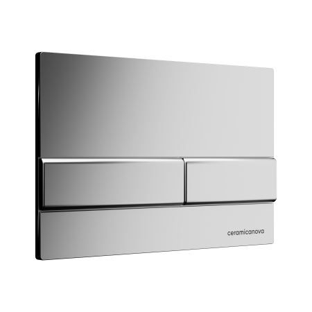 инсталляция ceramicanova envision flat cn1002m для унитаза с клавишей смыва хром матовый