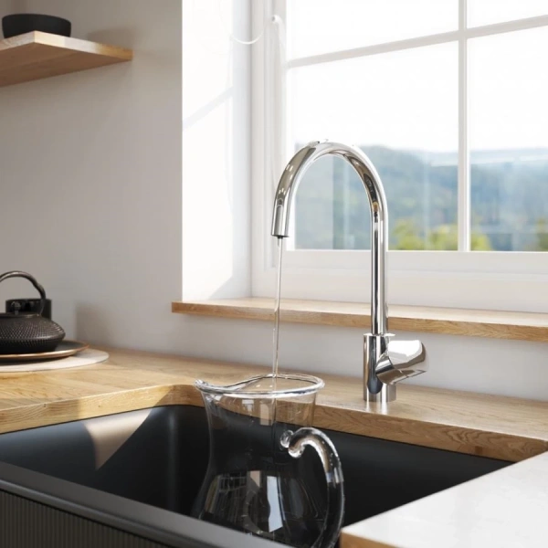 смеситель для кухни am.pm like f8007s00 с фильтром