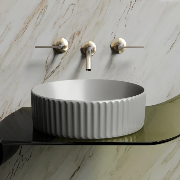 раковина ceramicanova element cn6057mh накладная, ø36 см, антрацит матовый