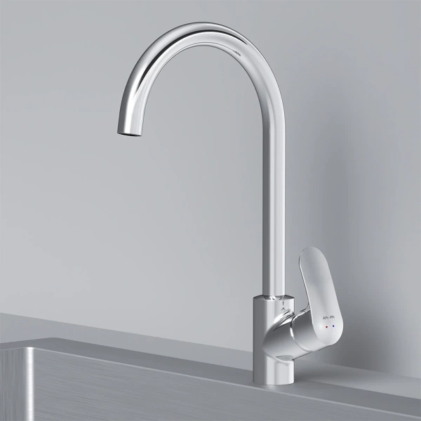 смеситель для кухни am.pm like f8007100, цвет хром