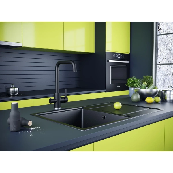 смеситель для кухни с фильтром paulmark logas lo213021-401tb + h851p00